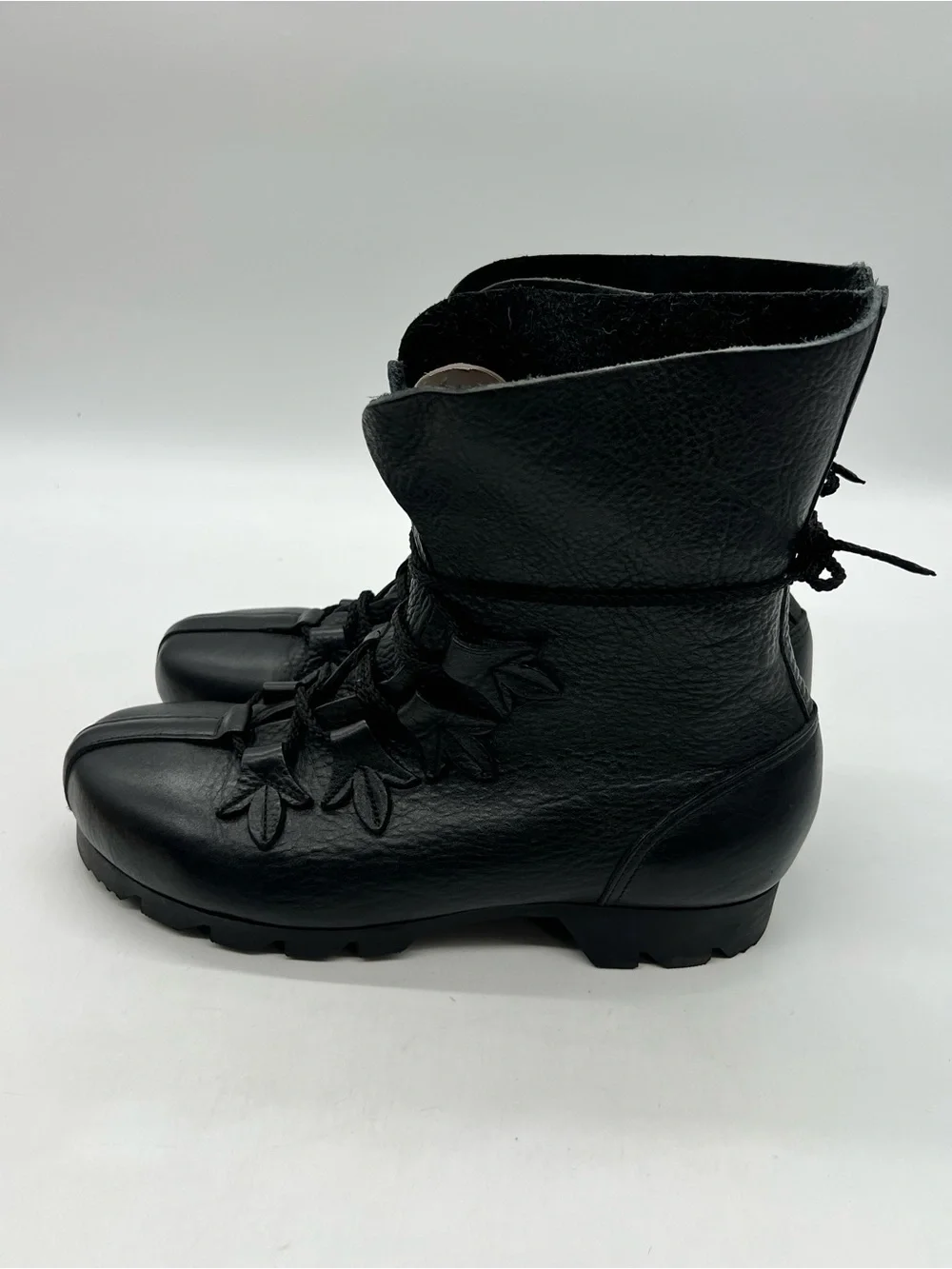 Son of Sandlar James Boot Black Leather Men's Size 45 US 12 Ankle Lace Up Boots.